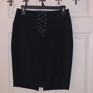Black pencil skirt